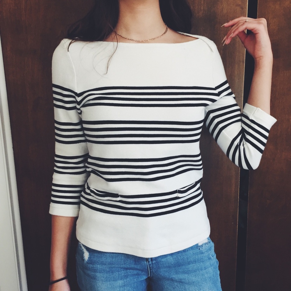 B&W Striped Blouse